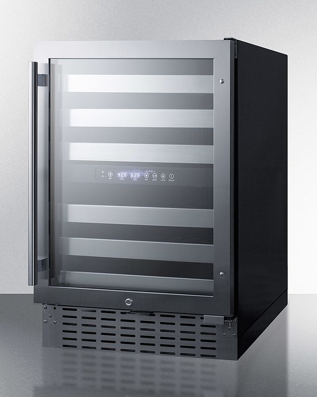 Summit® 24" Stainless Steel Wine Cooler-1