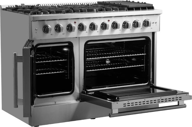FORNO® Galiano 48" Stainless Steel Pro Style Gas Range-1