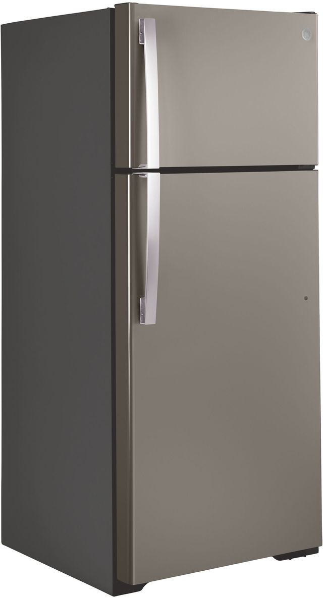 GE® 17.5 Cu. Ft. Slate Top Freezer Refrigerator-4