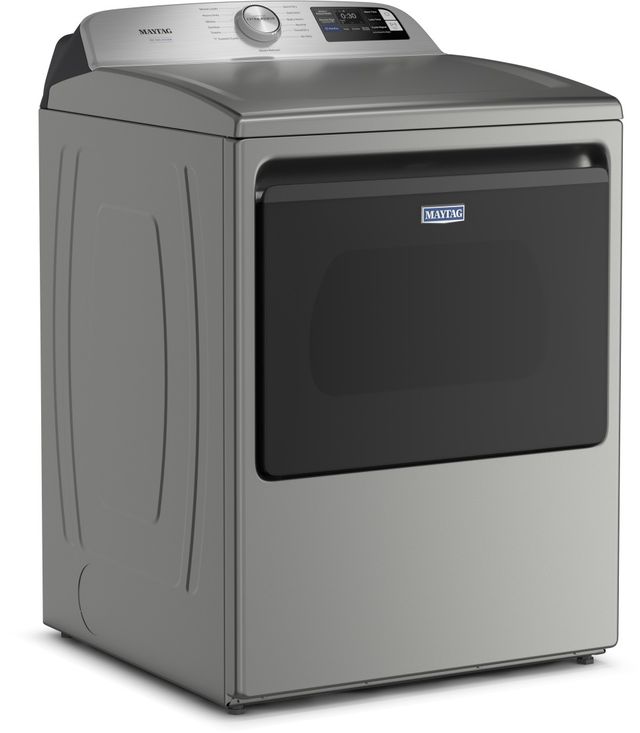 Maytag® Pet Pro 7.4 Cu. Ft. Classic Silver Front Load Electric Dryer-3