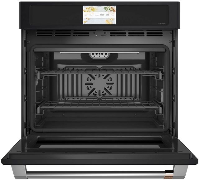 Café™ 30" Matte Black Single Electric Wall Oven-1