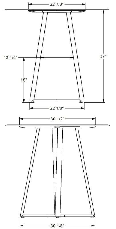 Amisco Customizable Dirk Counter Dining Table-1