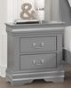 Furniture of America® Louis Philippe 4-Piece Gray Queen Bedroom Set-3