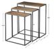 Uttermost® Coreene 3-Piece Antiqued Gold Nesting Table Set with Aged Black Base-3