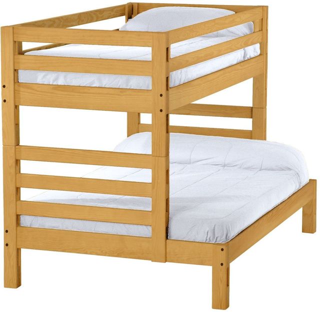 Crate Designs™ Furniture Classic Twin XL/Full XL Tall Ladder End Cutaway Bunk Bed-0