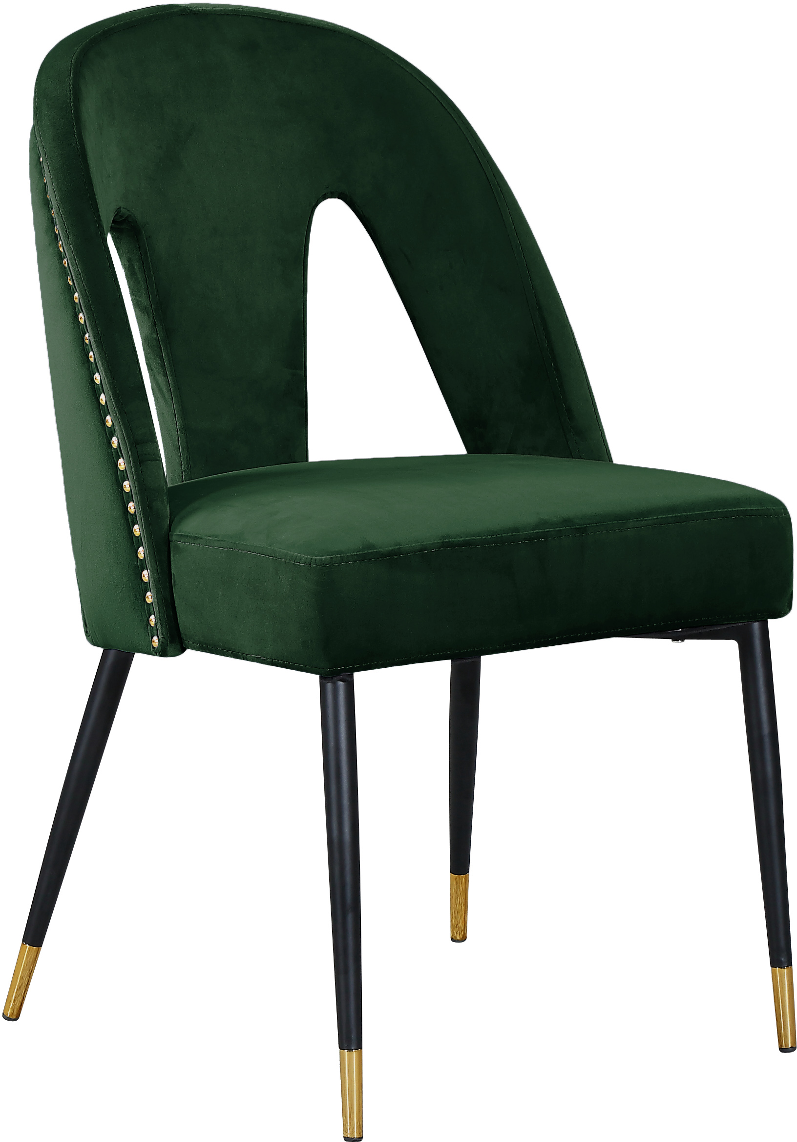 Meridian Furniture Akoya Velvet Dining Chair Meridian Furniture Akoya Velvet Dining Chair