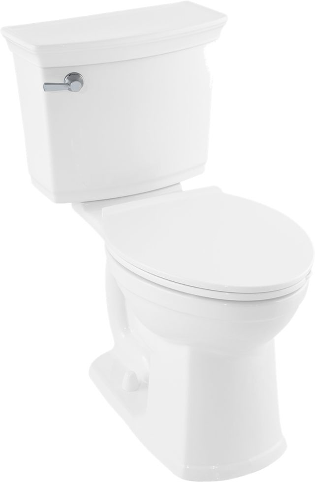 American Standard Bone Elongated Toilet Seat and Cover-3