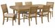 Coaster® Arini 7-Piece Cream/Sand Wash Extension Leaf Dining Table Set-0