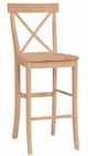 John Thomas Furniture® Customizable Select 30" X-Back Bar Stool-0