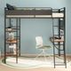Coaster® Campus Matte Black Youth Twin Loft Bed-4