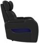Elements International Prime Time P3 Jet Black Power Recliner with LED-4