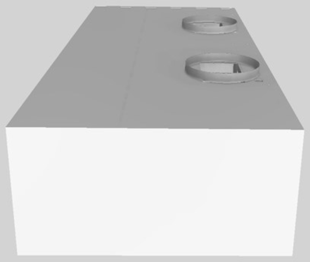 Vent-A-Hood® 54" White Wall Mounted Range Hood-1