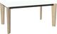 Amisco Customizable Fabiola 60" Rectangular Dining Table with 0.5" White Glass Top-0