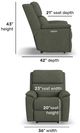Flexsteel® Customizable Porter Power Recliner with Power Headrest and Lumbar-2