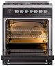 Ilve® Nostalgie II Series 30" Glossy Black Pro Style Dual Fuel Range-4