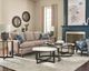 Hammary® Portrait 3-Piece Flat White/Glass Top Nesting Coffee Table Set with Matte Black Base-1
