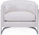 Decor-Rest® Furniture LTD 2781 White/Silver Accent Chair-2