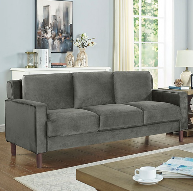 Furniture of America® Brandi 2-Piece Gray Sofa Set-1