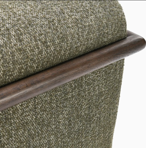DAL/Lucia (ルシア) Classic Home Lucia Dark Brown/Kale Gray Swivel Accent Chair