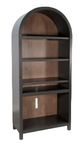 Sunny Designs™ Chill Arch Black Majic Bookcase with Fireplace Option-1