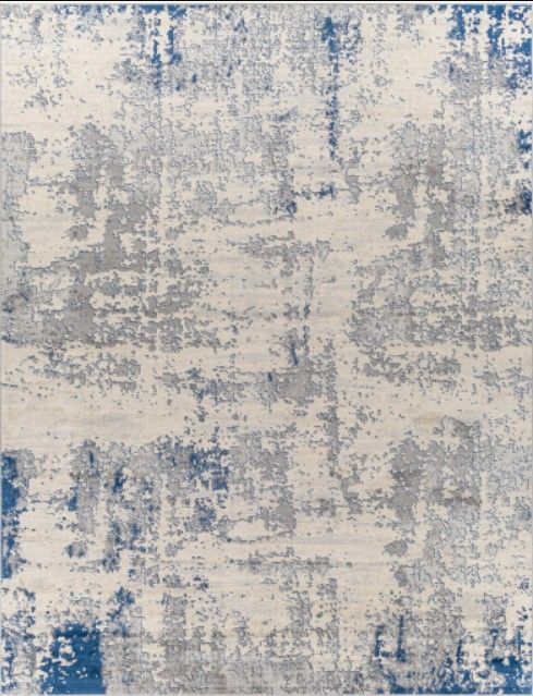 Surya Monaco Blue/Light Gray 4'x6' Area Rug-1
