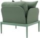TOV Furniture Kapri Moss Green Aluminum/Fabric Outdoor Accent Chair-5
