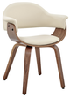 Armen Living Adalyn Cream/Walnut Dining Chair-0