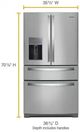 Whirlpool® 36" 26.0 Cu. Ft. Fingerprint Resistant Stainless Steel French Door Refrigerator-2