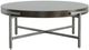Fairfield® West Camden Rectangular Tahitian Pearl Top Round Cocktail Table with Black Steel Base-1