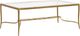 Magnussen Home® Lorena Burnished Brass Rectangular Cocktail Table-0