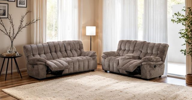 Furniture of America® Hieronymus Dark Brown Manual Sofa-2