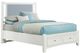 Vaughan-Bassett Bonanza Blue/White Full Upholstered Panel Storage Bed-0