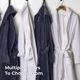 Cariloha Graphite Viscose/Micro Polyester Blend Small/Medium Unisex Plush Bathrobe-4
