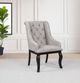 Coaster® Phelps 2-Piece Distressed Noir/Tan Upholstered Dining Arm Chair Set-1