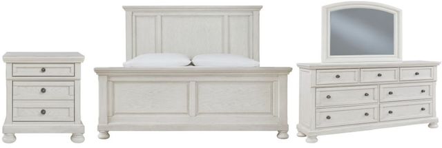 Signature Design by Ashley® Robbinsdale 4-Piece Antique White Queen Bedroom Set-0