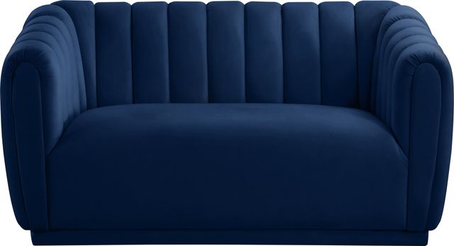 Meridian Furniture Dixie Navy Velvet Loveseat-3
