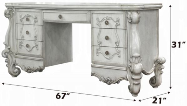 ACME Furniture Versailles Bone White Vanity Desk-2