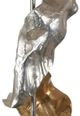Crestview Collection Willow Aluminum/White Two-Toned Sculptural Leaf Table Lamp-1