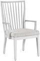 Universal Explore Home™ Modern Farmhouse Bowen Dove Wing/Picket Fence Arm Chair-0