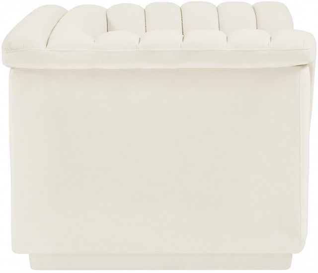 Meridian Furniture Cascade Cream Velvet Fabric Chair-3