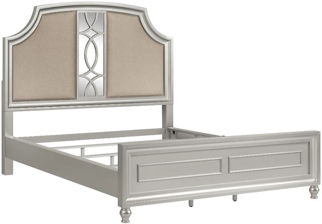 New Classic® Home Furnishings Reflections Matte Silver King Panel Bed-0