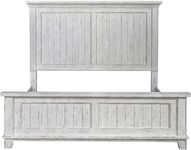 Liberty Furniture River Place 3-Piece Riverstone White/Tobacco Queen Panel Bedroom Set-3