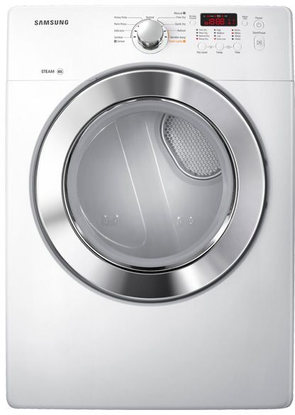 Samsung Front Load Gas Dryer-White-0