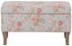 Linon Stephanie Aqua Floral/Rustic Gray Storage Bench-4
