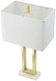 A & B Home Gold/White Lamp-4