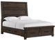 Elements International Colorado City 4-Piece Charcoal Queen Storage Bedroom Set-1
