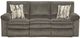 American Wholesale Furniture Tosh Pewter Manual Reclining Sofa-0