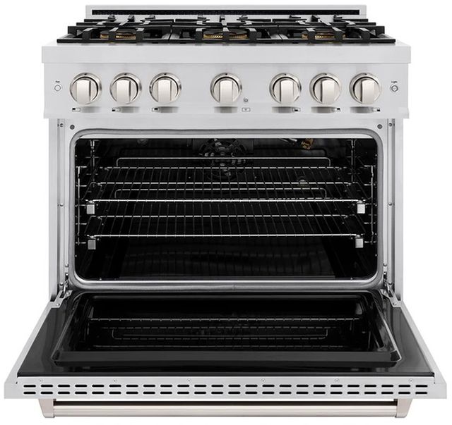 ZLINE 36" 5.2 cu. ft. Gas Range with 6 Burner DuoPro™ Cooktop and Convection Gas Oven in Stainless Steel-1