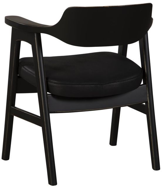 Nest Home Collections Wagner Black/Vintage Black Arm Chair-3