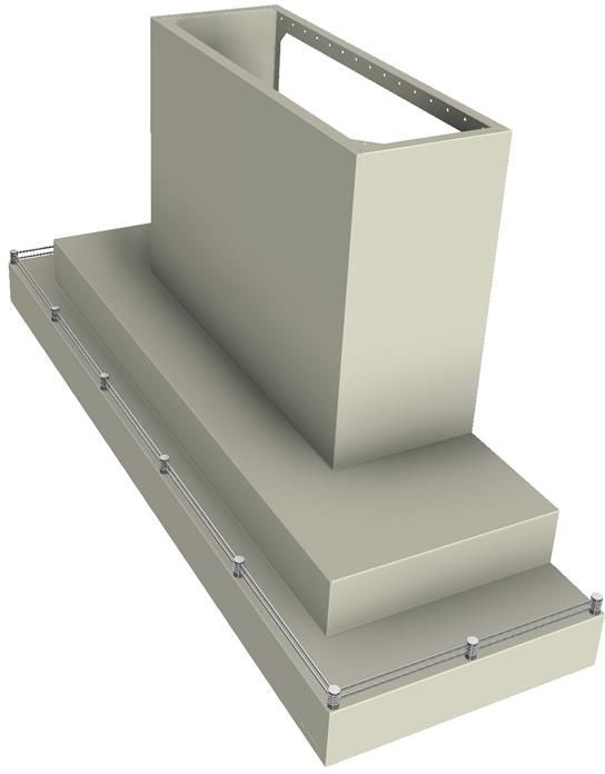 Vent-A-Hood® 66" Biscuit Contemporary Wall Mount Range Hood-2